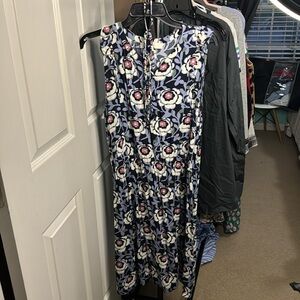 LOFT Floral Sleeveless Dress